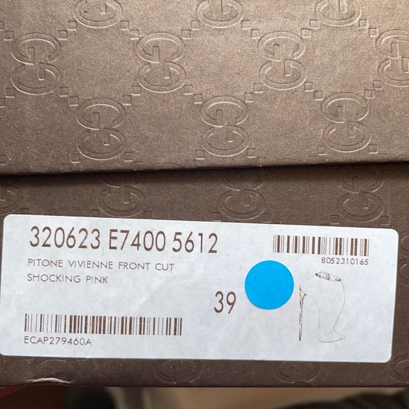 Gucci Shocking Pink Gloria Python Leather Ankle - Picture 7 of 7